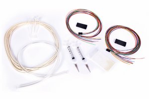 2 x 12 Fiber Breakout Kit, outside plant cable, gel blocking