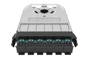 360G2  Multimode OM4 Fiber Cassette 12 LC, with pigtails, iPatch Ready