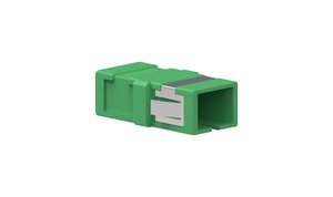 TeraSPEED® SC-APC Simplex Flangeless Adapter, Green, Single Pack