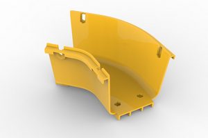 CommScope FiberGuide Raceway System FGS-MH4E-A: ELBOW,45 HORIZ,4X4