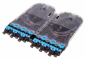 EHD ULL 24f LC UPC ribbon splice cassette Singlemode, includes 2, FST-ACC006 mass fusion splice sleeves