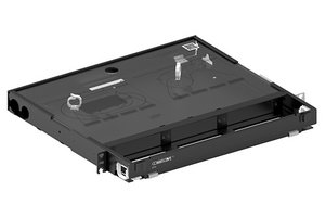 EPX 1U sliding panel, accepts (3) LGX/PNL style splice cassettes, modules or panels, providing up to 36 dup…