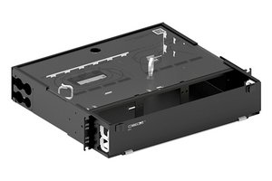 EPX 2U fixed panel, accepts (6) LGX/PNL style splice cassettes, modules or panels, providing up to 72 duple…