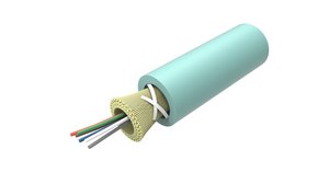 Fiber indoor/outdoor cable, LSZH Riser Distribution, 12 fiber single-unit, Multimode OM4 bend insensitive, …