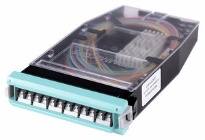 G2 Splice Cassette, 12LC  with internal shutters, OM4, with pigtails