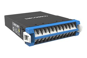 G2 ULL Singlemode  MPO-12 Distribution Module, 24LC to 2X12f MPOs unpinned, internal shutters