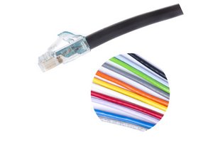 GigaSPEED X10D® Cat 6A 360GS10E Single End Solid Cordage Modular Patch Cord