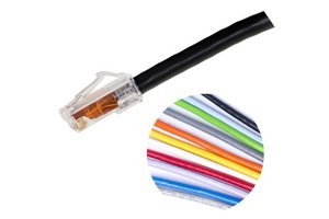 GigaSPEED XL® GS8E Single End Solid Cable Modular Patch Cord