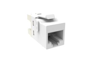 KJ-Series Modular Jack, RJ45, Cat6 Unshielded, ProWhite