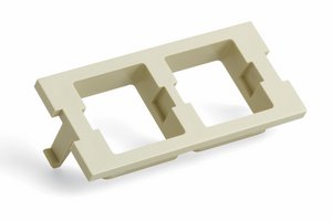 FP Type Double Port Adapter Housing, ivory