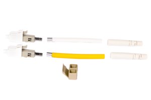 LazrSPEED® Pre-Radiused LC Duplex Connector for 1.6 mm fiber, multimode