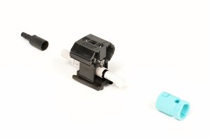 Qwik II  Connector™, ST, OM3/4/5, Aqua, for 250/900um, single pack