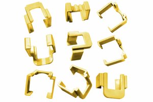 Modular Plug Color Clip, Yellow, 50 pcs