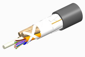 Fiber indoor/outdoor cable, TeraSPEED®, Single Jacket All-Dielectric, Plenum Rated, 48 fiber, Singlemode G.…