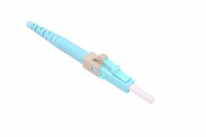 Qwik-Fuse Connector, LC, OM3/OM4/OM5, Aqua, for 250µm/900µm, 12 per pack
