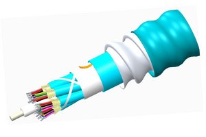 Fiber indoor cable, LazrSPEED® Riser Distribution Interlocking Aluminum Armored with Riser Jacket 6-Fiber S…