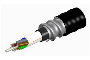 Fiber indoor/outdoor cable, TeraSPEED® Riser Rated, 24 fiber, Singlemode G.652.D and G.657.A1, Gel-Free, St…