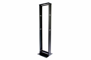 Equipment Rack, 2-Post, 12 in (305 mm) Channel x 8ft (2438 mm) H - 19 in (482.6 mm) Alu (52U) 12-24 Tapped …
