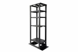 Equipment Rack, 4-Post, 36 in (914 mm) D x 8 ft (2438 mm) H - 19 in (482.6 mm) Alu (52U) 12-24 Tapped Rails…