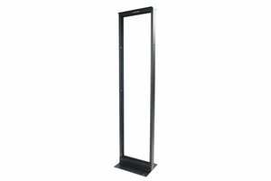 Equipment Rack, 2-Post, 6 in (152 mm) Channel x 8 ft (2438 mm) H - 19 in (482.6 mm) Steel (52U) 3/8 Sq Punc…