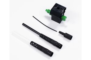 Qwik II® Field Installable LC Connector, Singlemode-APC, Green, for 0.25/0.9/2.0/3.0 mm, single pack