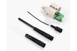 Qwik II® Field Installable SC Connector, Singlemode-APC, Green, for 0.25/0.9/2.0/3.0 mm, single pack