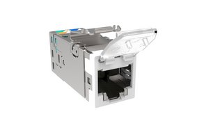 SL-Series Modular Jack, RJ45, Cat6 Shielded, with Dust Cover, ProWhite