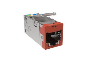 SL-Series Modular Jack, RJ45, Cat6 Shielded, Orange