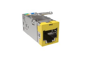 SL-Series Modular Jack, RJ45, Cat6A Shielded, Yellow