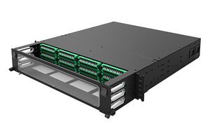 UDS 2RU splice panel, 144 duplex  LC/APC ports, Method A
