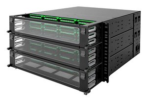 UDS 6RU splice panel, 432 duplex LC/APC ports, Enhanced Method B