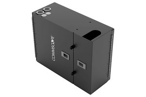 Wall Mount Building Enclosure configured for eight LGX/1000 Style modules, splice cassettes or adapter packs